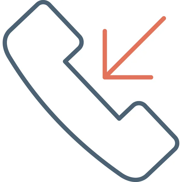 Telefonanruf Symbol Vektorillustration — Stockvektor