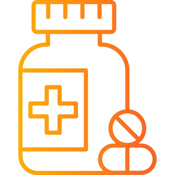 Medicatie Pictogram Vector Illustratie — Stockvector