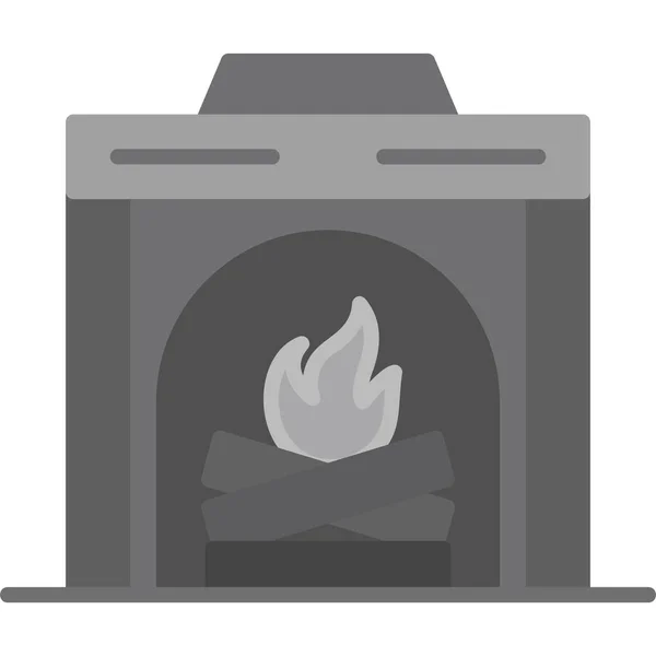 Огонь Иконка Сайта — стоковый вектор