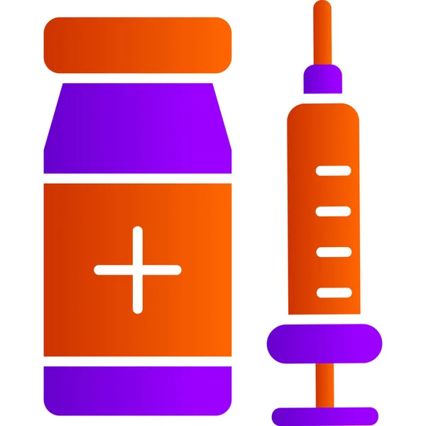 Vaccination Web Icon Simple Illustration — Stock Vector