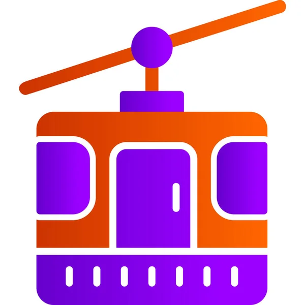 Tren Simgesi Vektör Illüstrasyonu — Stok Vektör