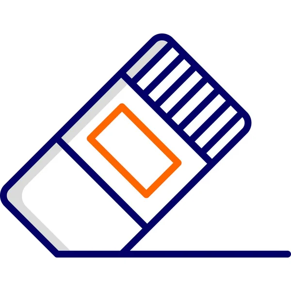 Radiergummi Web Symbol Einfache Illustration — Stockvektor