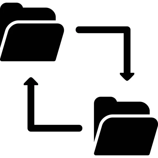Soubory Xchange Ikona Vektorová Ilustrace — Stockový vektor
