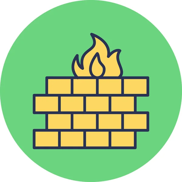 Vektor Illustration Eines Feuer Symbols — Stockvektor