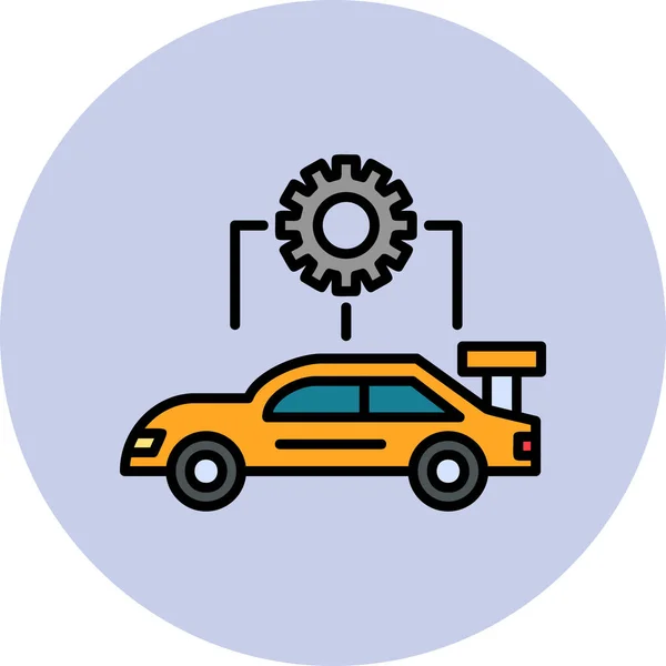 Auto Pictogram Vector Illustratie — Stockvector