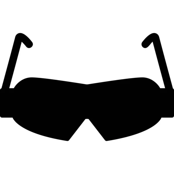 安全护目镜矢量字形图标 — 图库矢量图片
