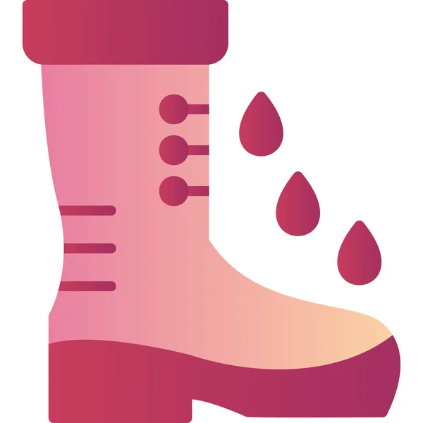 Vectorillustratie Van Rainboot Voor Regenweer — Stockvector