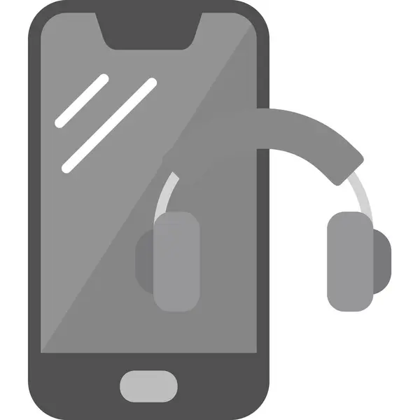Mobiele Telefoon Eenvoudige Illustratie — Stockvector