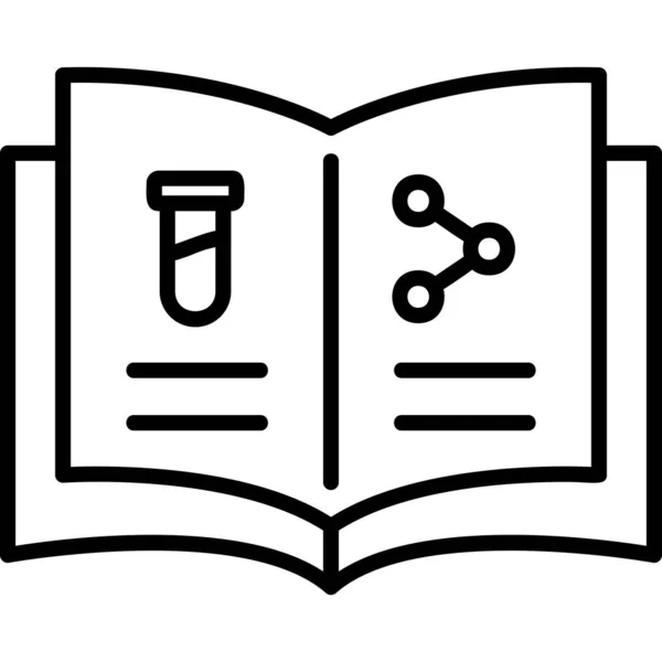 Книжка Веб Іконка Проста Ілюстрація — стоковий вектор