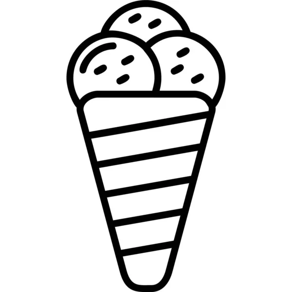 Helado Diseño Plano — Archivo Imágenes Vectoriales