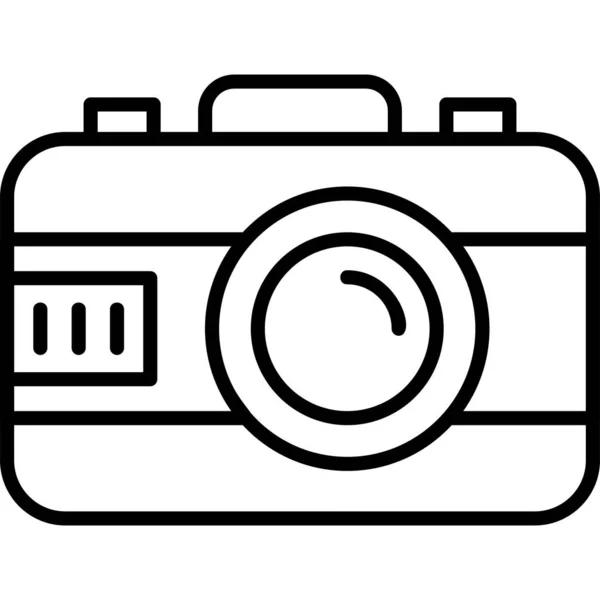 Hipster Film Fényképezőgép Illusztráció Ikon — Stock Vector