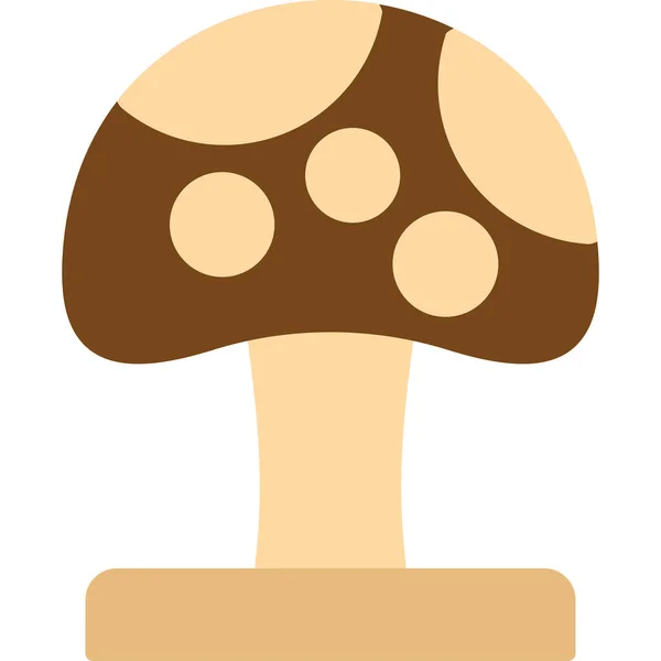 Illustration Vectorielle Icône Champignon — Image vectorielle