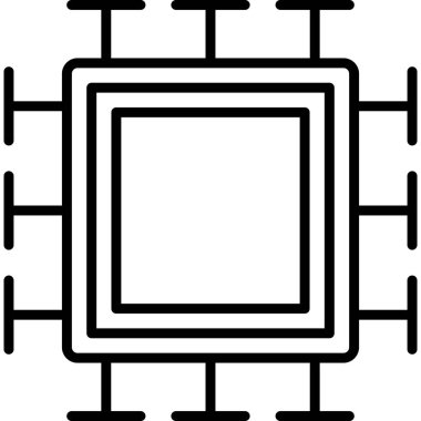 Bilgisayar. Web simgesi basit illüstrasyon
