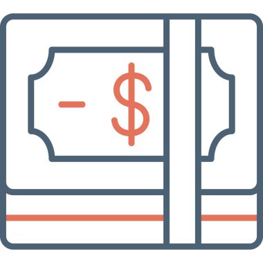 para ve finans kavramı, basit özet vektör tasarımı