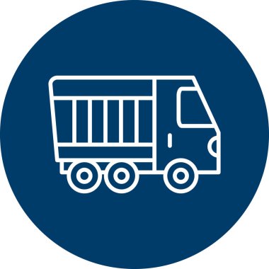 Kamyon simgesinin vektör illüstrasyonu