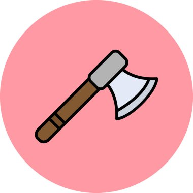 Balta simgesinin vektör illüstrasyonu