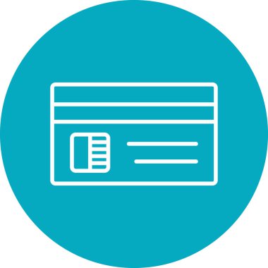 Kredi kartı ikonu vektör illüstrasyonu