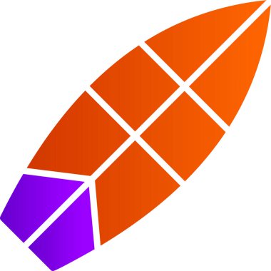 Sörf tahtası, modern simge, vektör illüstrasyonu