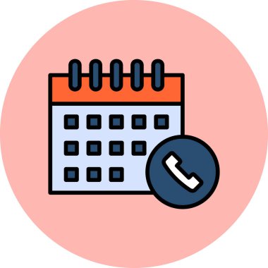 Takvim simgesi, vektör illüstrasyonu basit tasarım