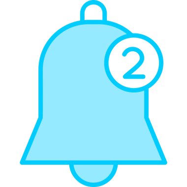 Zil. Web simgesi basit illüstrasyon