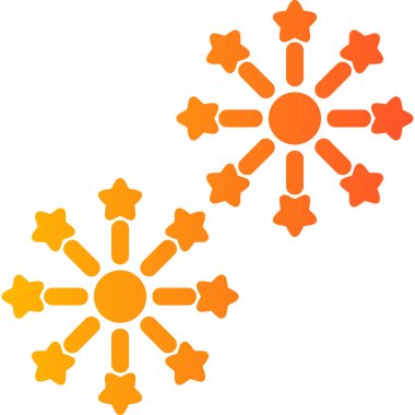 Havai fişek web simgesinin vektör çizimi