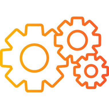 dişli simgesi vektör illüstrasyonu