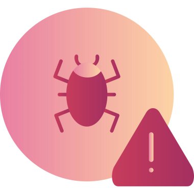 Böcek. Web simgesi basit illüstrasyon