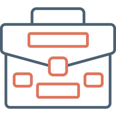 Portföy. Web simgesi basit illüstrasyon