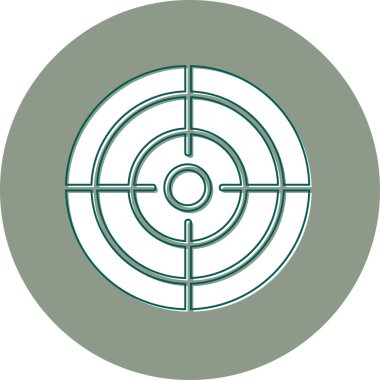 hedef simge vektör illüstrasyonu