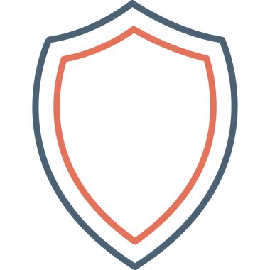 kalkan simgesi, vektör illüstrasyonu basit tasarım