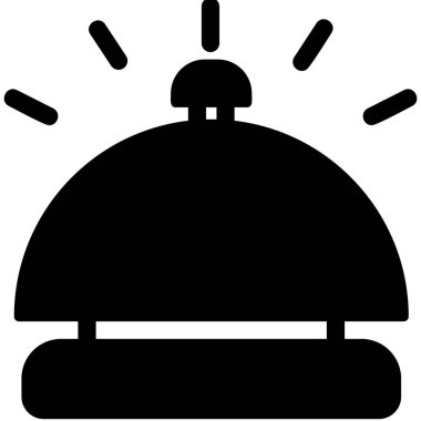 Bell masası. Web simgesi basit tasarım