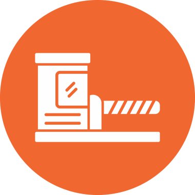 park arabası renk vektörü simgesi, düz tasarım