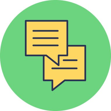 Sohbet simgesi vektör illüstrasyonu