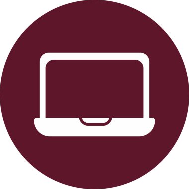 Bilgisayar. Web simgesi basit illüstrasyon