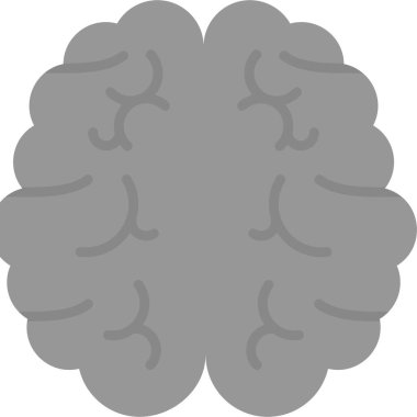  Beyin ikonu. Basit resimleme