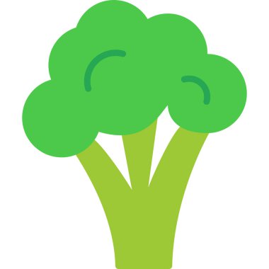 Brokoli. Web simgesi basit illüstrasyon