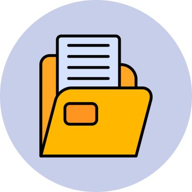 folder icon, web simple illustration