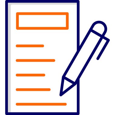 Belge. Web simgesi basit illüstrasyon