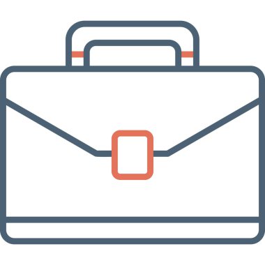 Çanta. Web simgesi basit illüstrasyon 