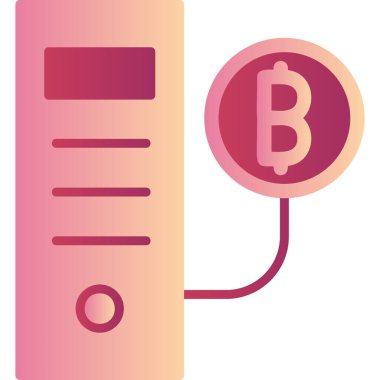 microprocessor icon, vector illustration simple design