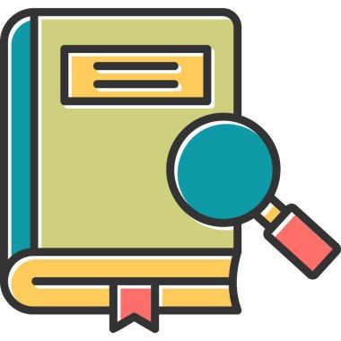 Kitap. Web simgesi basit illüstrasyon