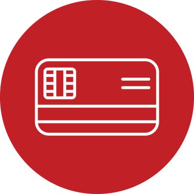 Kredi kartıyla. Web simgesi illüstrasyonu