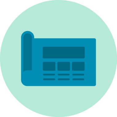 Basit vektör simgesi planla