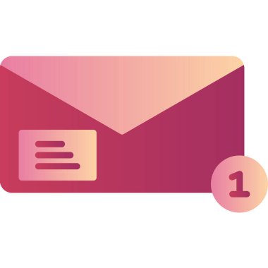 ileti ikonu vektör illüstrasyonu