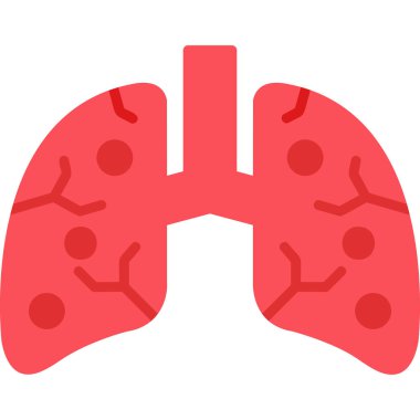 Ciğerler. Web simgesi basit tasarım