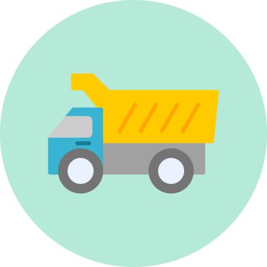 araç web simgesi basit illüstrasyon