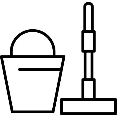 Web simgesi temizleme basit illüstrasyonu