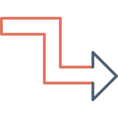 Vektör simgesini göster. biçim vuruş simgeleri, pürüzsüz mavi renk, beyaz arkaplan.