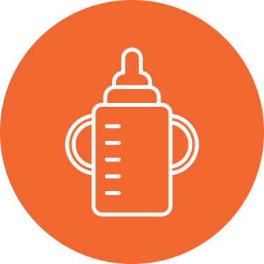 bebek şişe ikonu vektör illüstrasyonu