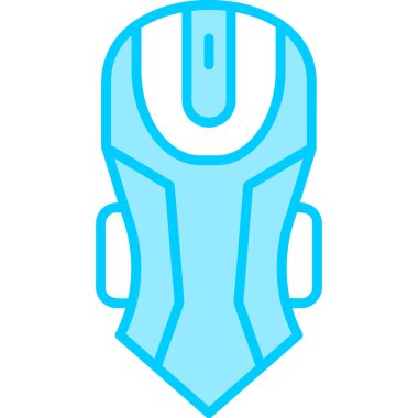 Oyun faresi düz vektör simgesi